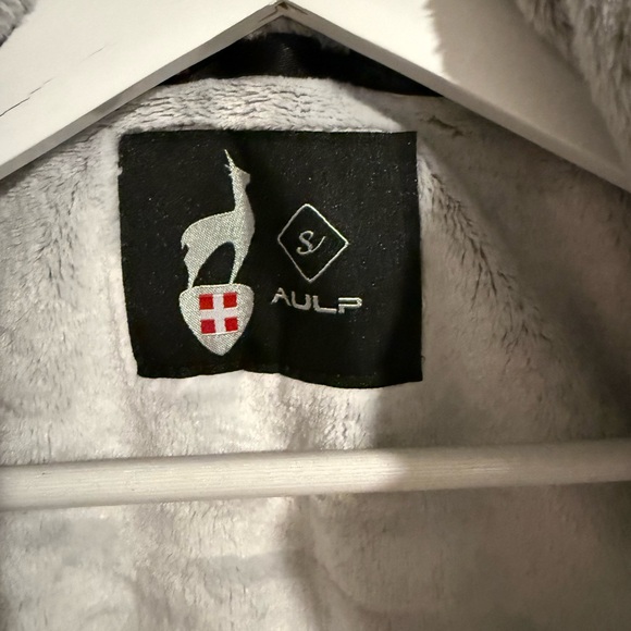 NWT Aulp Unima Faux Fur Padded Two-Tone Vest White Gray S - Picture 8 of 13